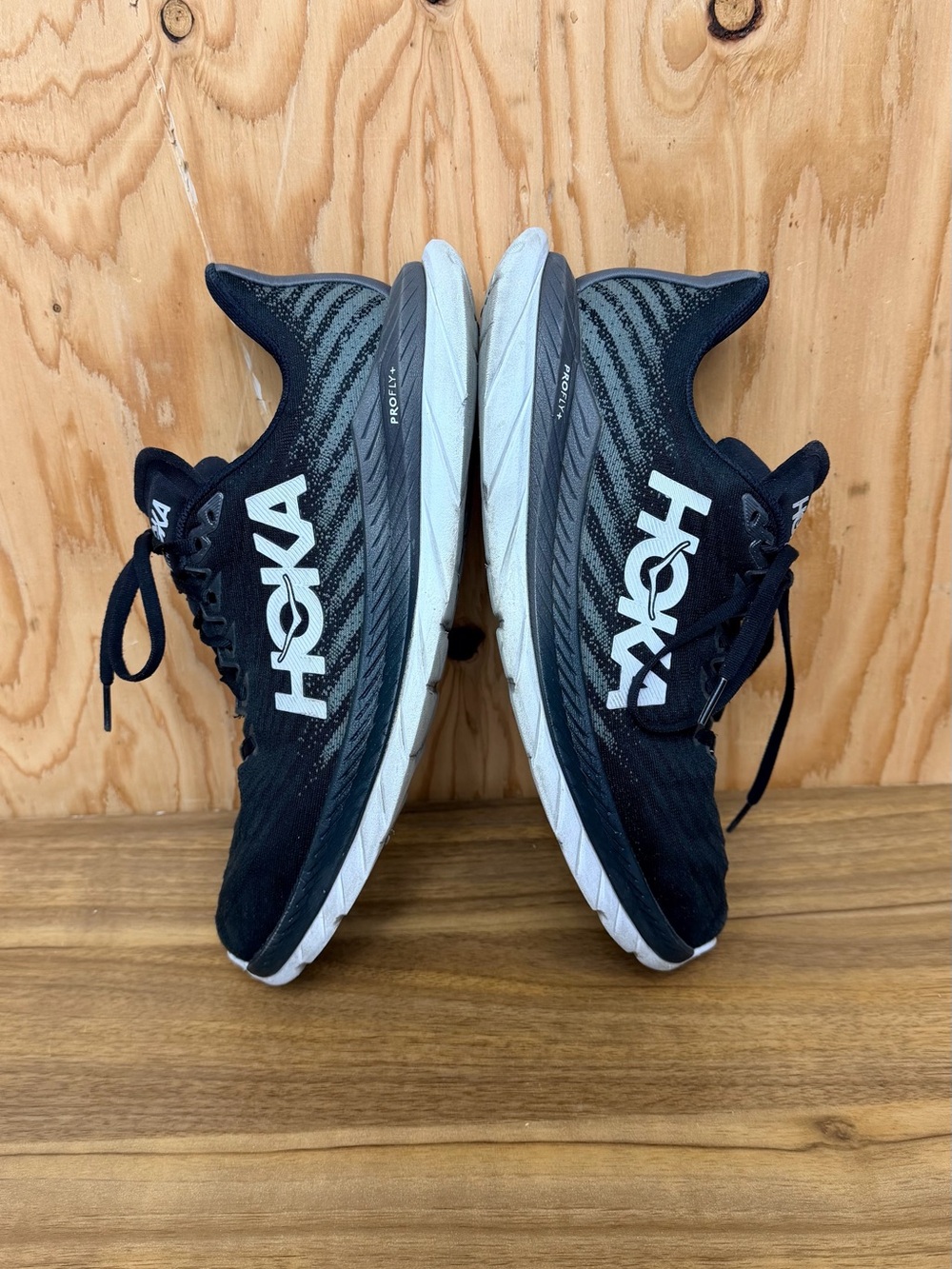 HOKA Mach 5 Men’s Size 10 2E Wide Black Castlerock Running Shoes